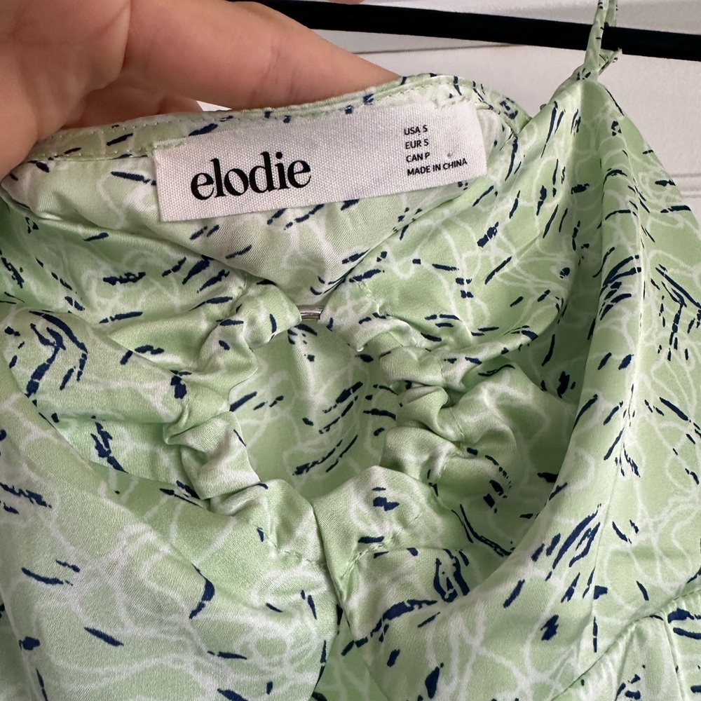 Green and Blue Patterned Dress - Picture 2 of 5